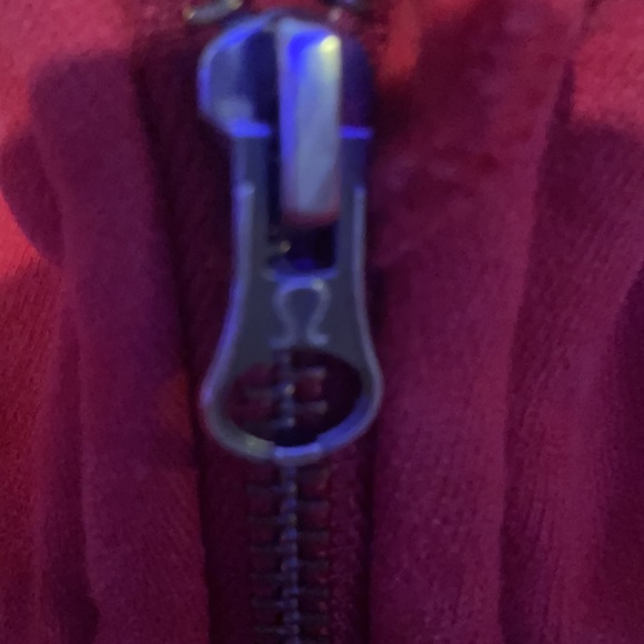 RED LULU LEMON HOODIE - Picture 5 of 7